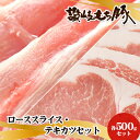 【ふるさと納税】讃岐もち豚 ローススライス・テキカツ 各500gセット　お肉・豚肉