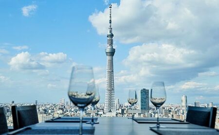 ランチ 東京 スカイツリー （R） 平日限定 ペア 利用券 ビューレストラン簾 ランチ御膳 1ソフトドリンク付き チケット レストラン  優待券 お食事券 SKYTREE 東京都【 墨田区 】 