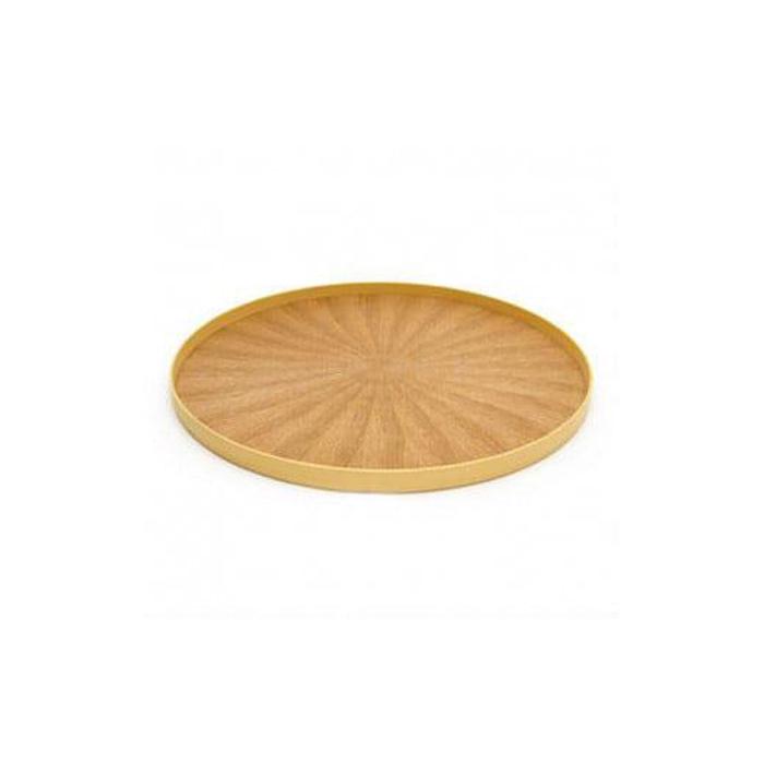 【ふるさと納税】Round Rays Tray L タモ ash トレー おぼん | 木製 トレー トレイ おぼん テーブル コーディネート インテリア キッチン 飾り台 雑貨 家具 日用品 徳島 人気 おすすめ 送料無料