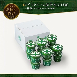 ＜定期便・全2回＞《中村藤吉本店》濃厚で豊かな味わいの抹茶アイスクリーム詰合せ(1種・12個×2回)特産品 宇治茶 宇治抹茶 抹茶 アイス アイスクリーム スイーツ デザート【uj-AZ020】【中村