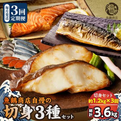 ふるさと納税 湯浅町 【毎月定期便】和歌山魚鶴仕込みのだし漬け銀だら切身4切・銀鮭切身4切・塩さばフィレ4枚全3回