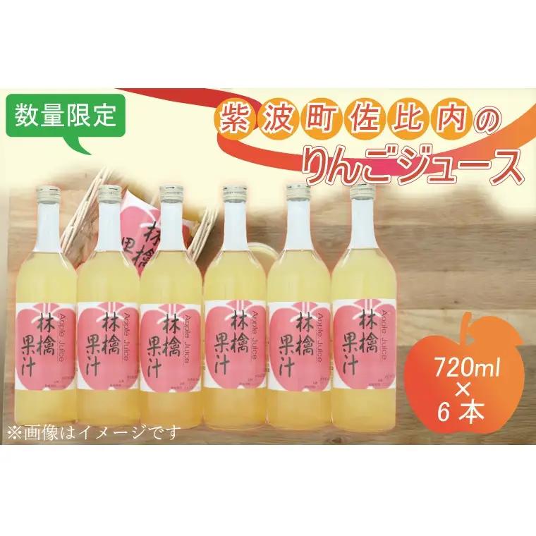 紫波町佐比内のりんごジュース（6本×720ml）【小原果樹園】(BC005)