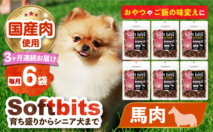 
            【全3回定期便】Softbits （肉）うま（40g×6P）長崎県/株式会社サポート [42AEAE036]
          
