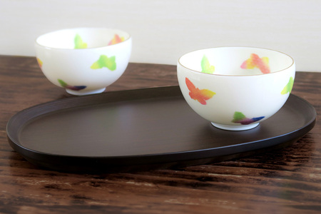 BUNACO オーバルトレイ Sサイズ （ダークブラウン) お盆 トレイ 食器 木製 ウッド  木製食器 キッチン 雑貨