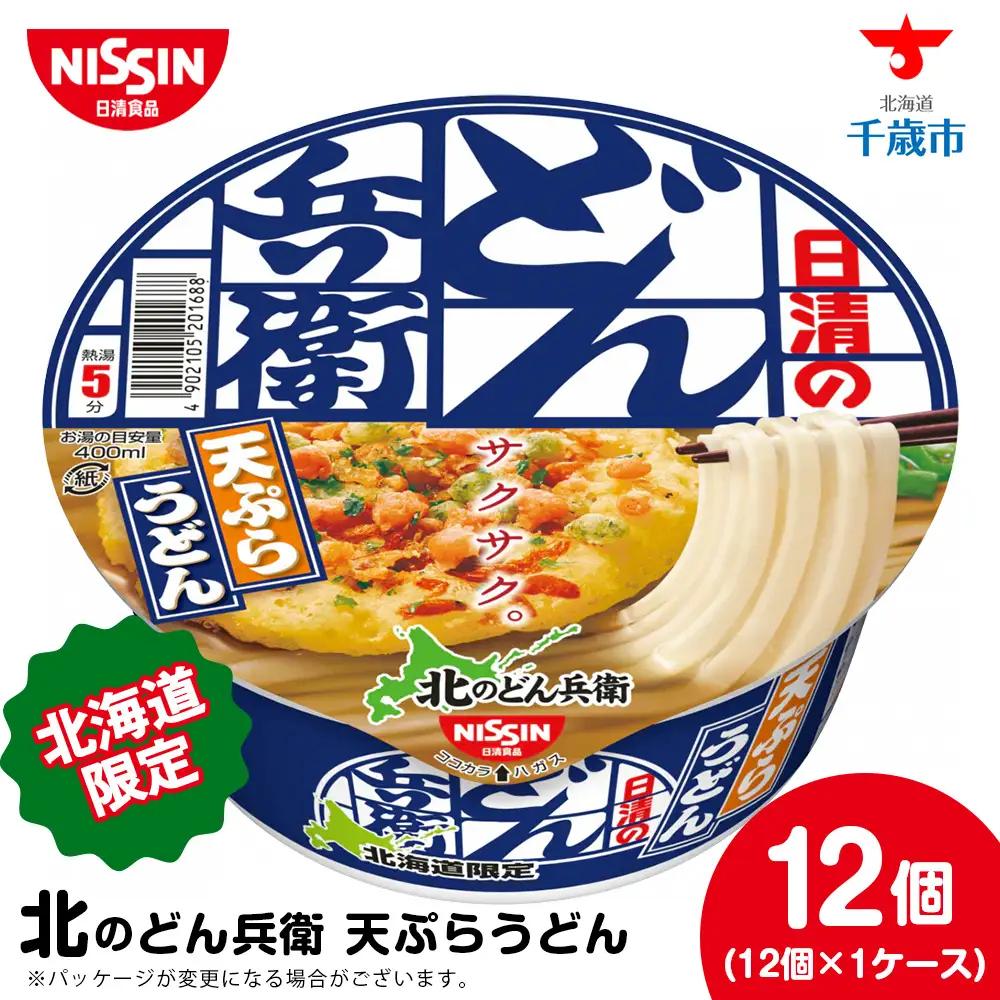 日清 北のどん兵衛 天ぷらうどん [北海道仕様]12個