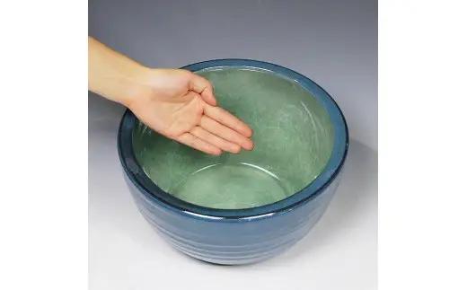 信楽焼 10号ナマコ水鉢 睡蓮鉢 メダカ鉢