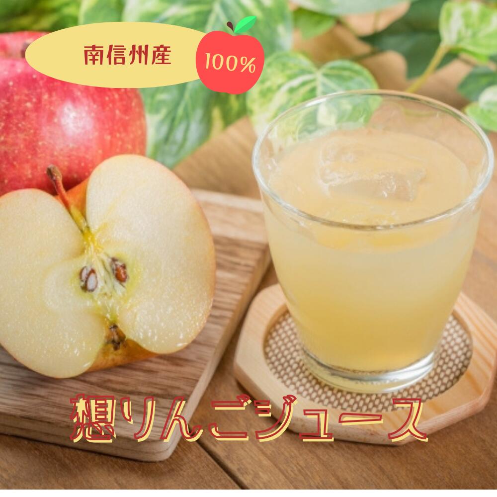 【ふるさと納税】南信州天龍峡 果汁100% 想りんごジュース | りんご ジュース 国産 飲料 長野県 飯田市