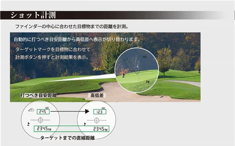 【訳あり】ショットナビ レーザースナイパーX1 Fit2 1000 カラー：ブラック