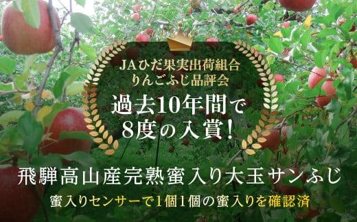 【先行予約 12月上旬～下旬発送】飛騨りんご 約5kg 12-14玉 | 飛騨高山産 数量限定 先行予約 完熟 蜜入り 大玉 サンふじ リンゴ 飛騨リンゴ 林檎 蜜リンゴ フルーツ 果物 秋冬 飛騨高