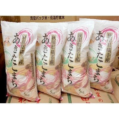 ふるさと納税 横手市 【令和7年産】あきたこまち厳選20kg(精米5kg×4袋)横手市産