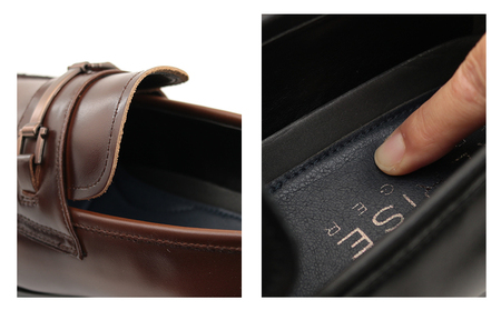 RERiSE TRIGGER RE-3002 本革ビジネスシューズ ビットUチップ DARK BROWN 25cm（ダークブラウン）