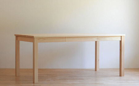 対馬ヒノキ ダイニング テーブル ( サイズオーダー可 )【家具製作所kiiro】 机 家具 ヒノキ テーブル ダイニング  [WAL022]