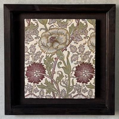 ふるさと納税 岡崎市 ウィリアムモリスデザイン　壁掛け　額縁セット　ピンクアンドローズ |  | 02