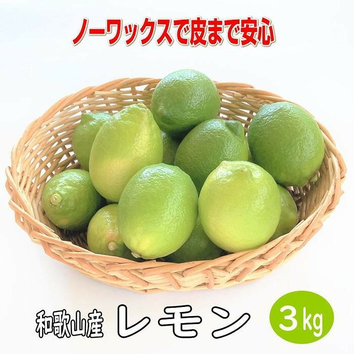 【ふるさと納税】和歌山産レモン/グリーンレモン 3kg ［国産レモン］ | 和歌山県 印南町 和歌山 返礼品 支援 楽天ふるさと 納税 フルーツ 果物 くだもの レモン れもん 檸檬 お取り寄せグルメ 取り寄せ グルメ お取り寄せ 特産品 自宅用 家庭用 柑橘 柑橘類 かんきつ ご当地