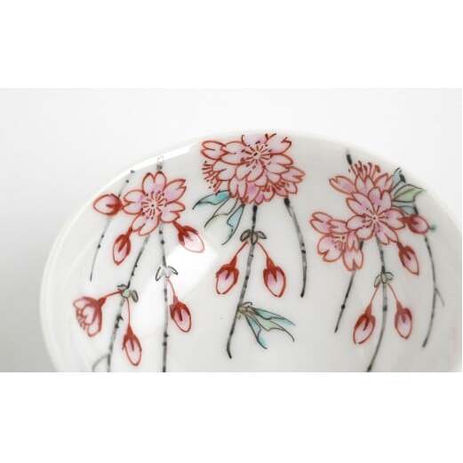 有田焼 枝垂桜文ぐい呑 【仁窯】 ぐい呑 桜 桜柄 枝垂桜 酒器 花見 酒 おちょこ ギフト A110-65_イメージ4
