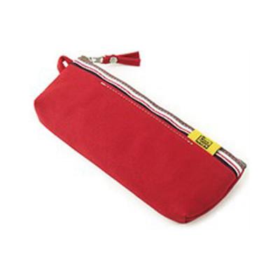 ふるさと納税 松茂町 VanNuys ファスナーペンケース/スリムタイプ(8号帆布製:レッド)