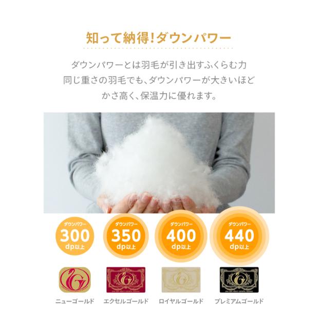増量羽毛掛けふとん ダウン93% 1.2kg SL