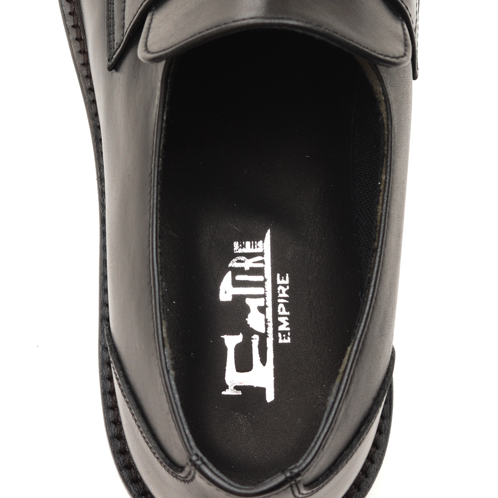 0288 カジュアルシューズ ローファー 3Eウィズ　BLACK（ブラック）　メンズ ファッション 靴 シューズ 本革 26.5cm