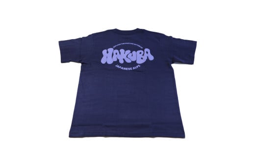 HAKUBA ORIGINAL 発泡プリントTシャツ(ユニセックス) 　サイズ：S 　カラー：ネイビー【P0130512_S_NV】
