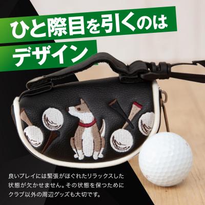ふるさと納税 京都市 【ルーツゴルフ】ルーツストーリー ボールポーチ[ブラック](ゴルフ,ゴルフ用品,ゴルフアイテム) |  | 02