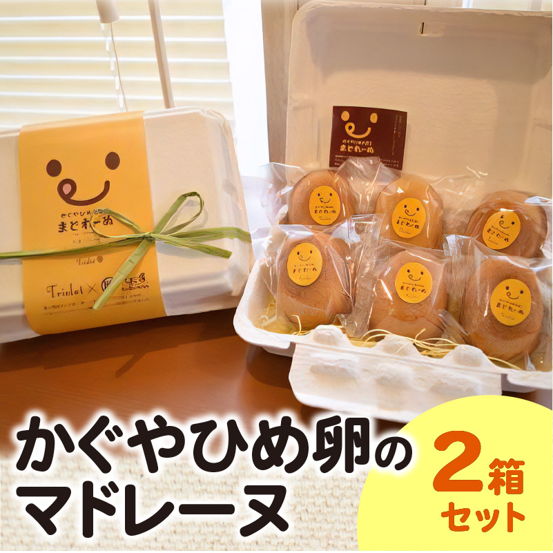 かぐやひめ卵のマドレーヌ ２箱セット　KT0202
