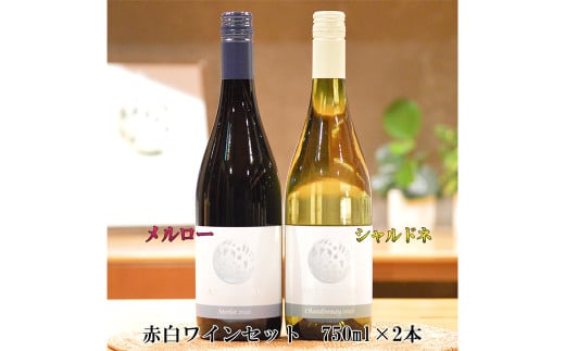 メルロー＆シャルドネ アールペイザンワイナリー 赤白ワインセット 750ml×2本 【1987】