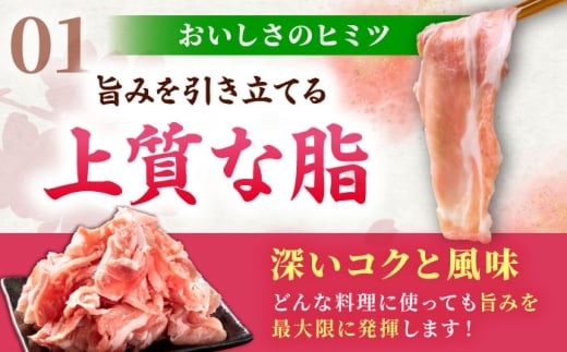 肥前さくらポーク 切り落とし 500g × 10パック 計 5kg 切り落とし 豚 豚肉 大容量 吉野ヶ里町/上場食肉 [FDQ008]
