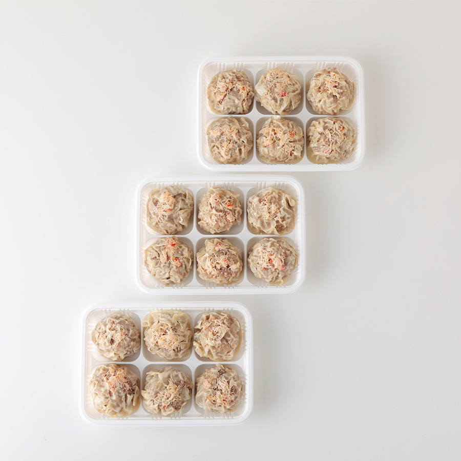ホタテ毛がに焼売（6個×3パック）