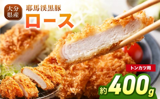 耶馬渓黒豚 ローストンカツ用 400g（100g×2枚入り×2パック）| とんかつ 選べる内容量 送料無料 大分県 中津市