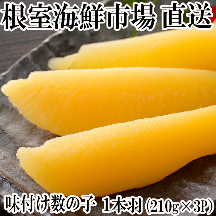 【ふるさと納税】 味付け数の子 210g × 3P かずのこ カズノコ 海鮮 魚卵 お取り寄せ グルメ かずの子 北海道 根室市 ふるさと納税