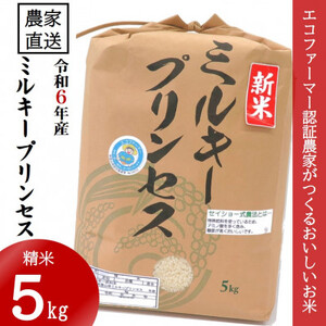 【令和6年10月～順次発送】★令和6年産新米★米「ミルキープリンセス」5kg【1217320】