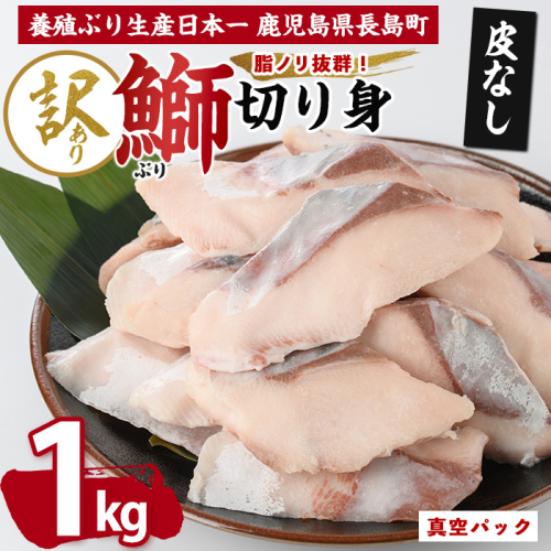 【先行予約】【皮なし】鰤の切り身（約1.0kg）【株式会社島水】shimasui-7290