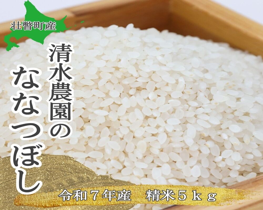 【令和7年産】 北海道壮瞥町産 清水農園のななつぼし 5kg SBTO015