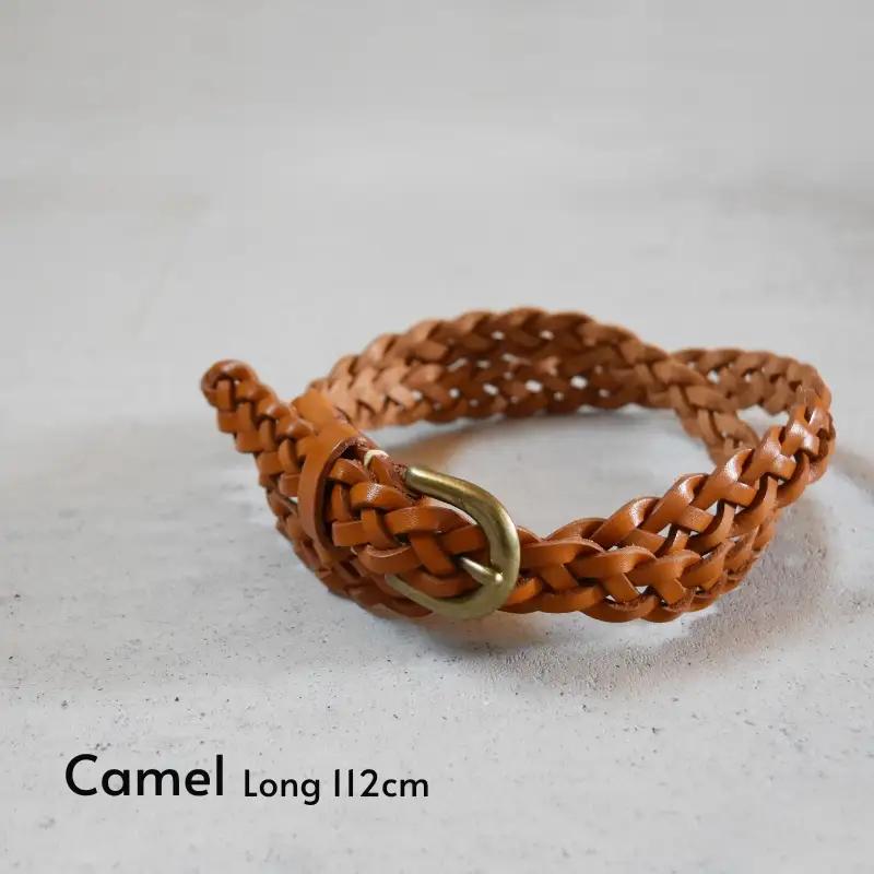 Teha’amana Mesh Belt 20mm メッシュベルト キャメル ロングサイズ