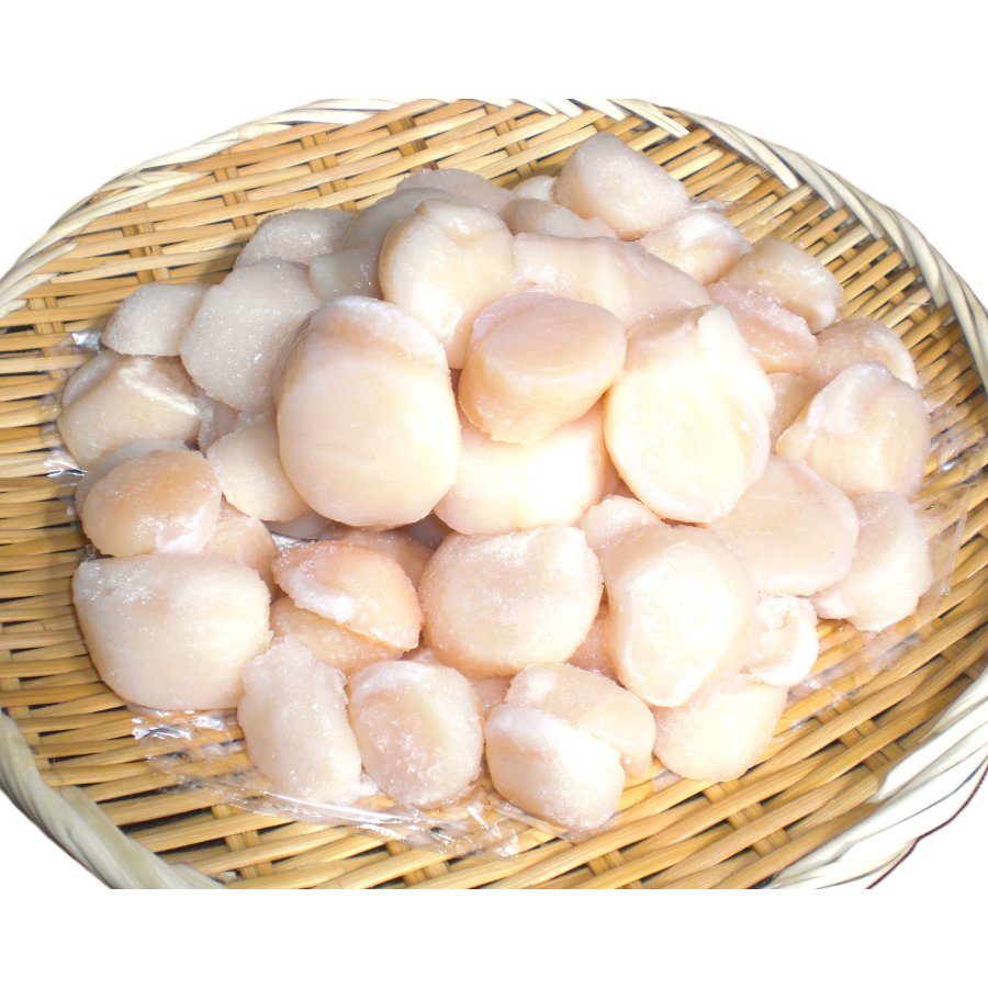 宗谷産 天然生食用 ほたて貝柱 1kg (特A無選別)