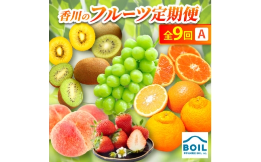 ＜発送月固定定期便＞香川のフルーツ(9A)全9回【4083578】