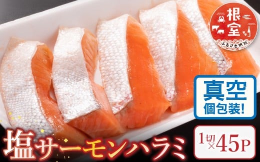 B-09063 塩サーモンハラミ1切(約40g)×45P