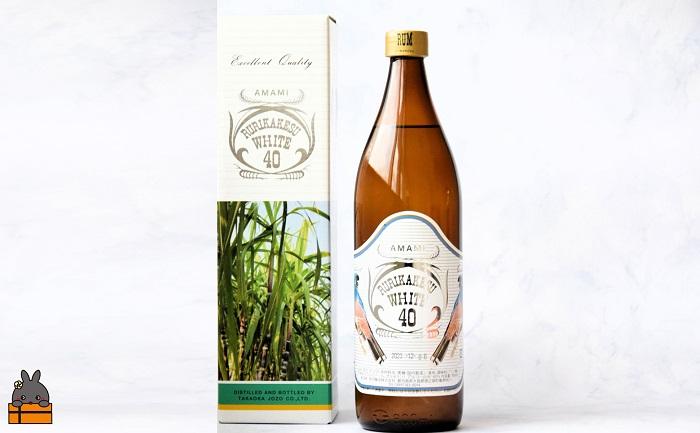 《蔵元直送便》大人が楽しむ国産ホワイトラム酒（スピリッツ）ルリカケスホワイト40度（900ml×10本）（ 酒 モヒート カクテル ラムコーク 炭酸割り ロック スイーツ作り 高岡醸造 アルコール40