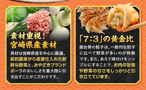 【簡易包装】屋台骨 宮崎餃子(60個×2袋)_M061-004-02
