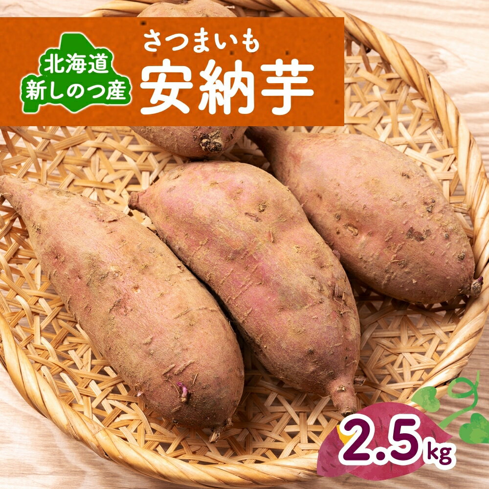 【ふるさと納税】【オンライン決済限定】野菜 新しのつ産 さつまいも（安納芋2.5kg） サツマイモ 芋 イモ 甘い 北海道　お届け：2025年10月10日～2025年10月31日
