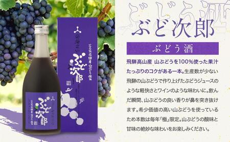 【通常配送】ゆず兵衛 梅子 ぶど次郎 果実酒 リキュール500ml 3本セット ｜ 年内配送が選べる 年内発送 低アルコール ほろよい  飲み比べ 日本酒 飛騨 柚子酒 梅酒 ぶどう酒 舩坂酒造  F