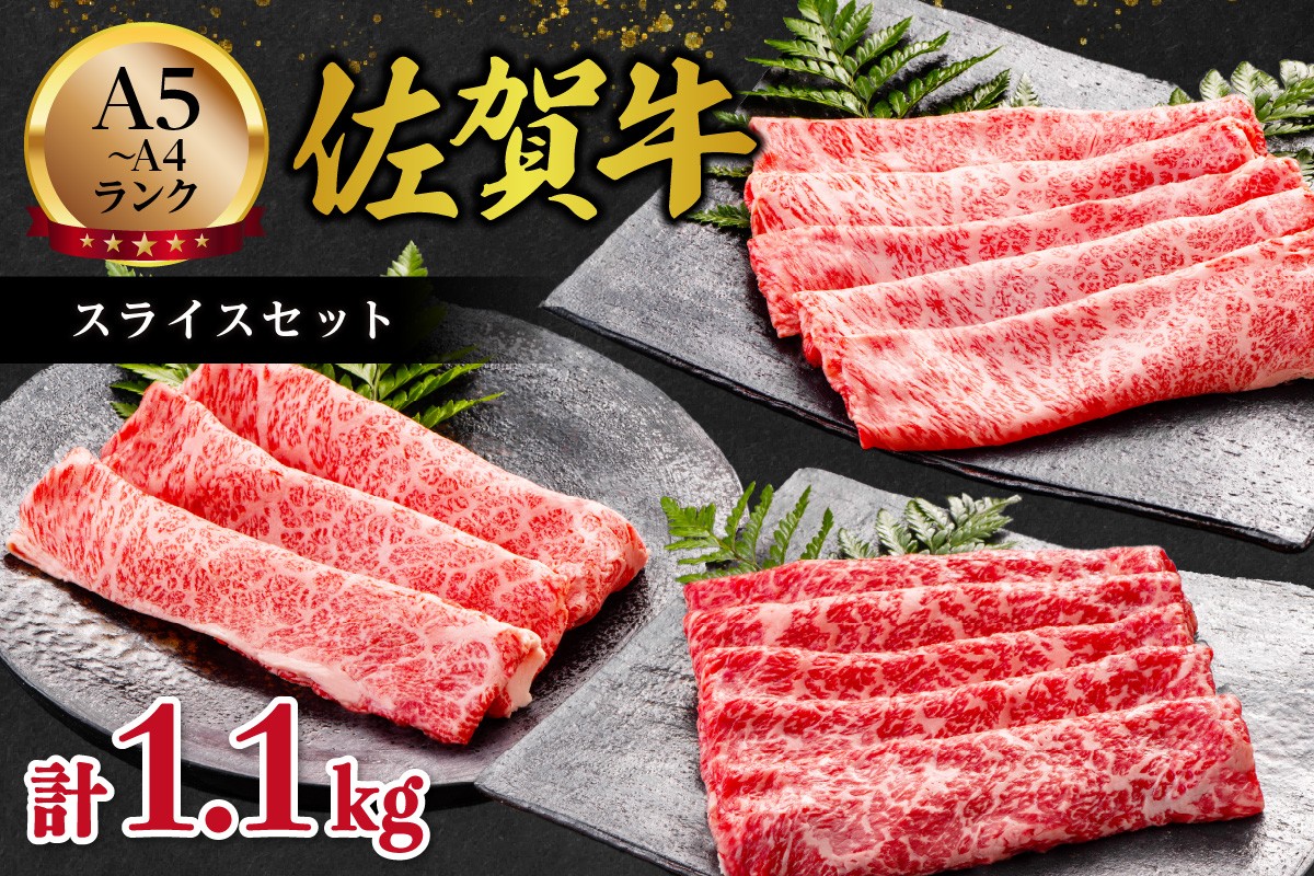 
            佐賀牛 スライスセット 1.1kg 125-J1047
          