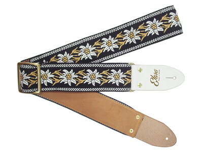 【ギターストラップ】Elara Straps Spread Constanta Black　ギター　ベース　アコースティックギター　アコギ　エレキギター　エレキ　ギターストラップ　ベースストラップ　エララストラップ