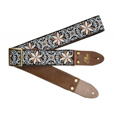 ふるさと納税 郡上市 【ギターストラップ】 Elara Straps Zinnia Elegans Walnut