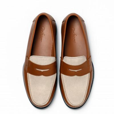 ふるさと納税 大和郡山市 紳士靴　ローファー　Coshaer1310 BROWN&CAMEL　 25.0cm |  | 01
