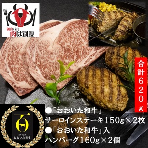 おおいた和牛三昧　サーロインステーキ＆ハンバーグ_B172-002