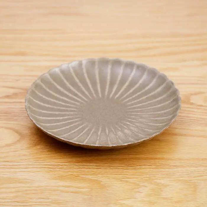 【波佐見焼】花しのぎ 大皿 小皿 （栗） 4点セット 食器 皿 【団陶器】 [PB96] 波佐見焼
