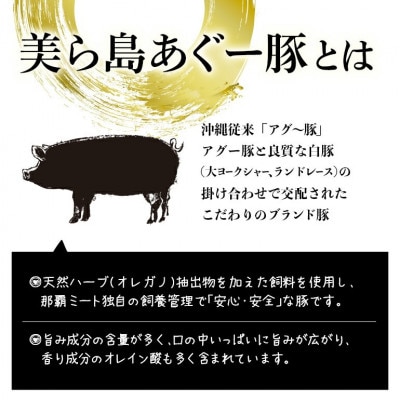 美ら島あぐー ロース250g バラ250g すき焼きセット計500g【配送不可地域：離島】
