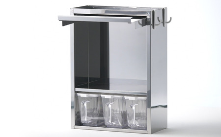 スパイスラック3杯 キッチン用品 ステンレス キッチン収納 調味料入れ 燕三条製 [大竹産業株式会社]【020S034】