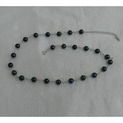 ふるさと納税 鳥羽市 伊勢志摩あこや本真珠ネックレスブラック(シャンク25)100-13 |  | 01